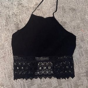Black Halter Top